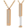 thumbnail image 1 of Personalized Vertical Bar Necklace, Custom Necklace Engraved Name Jewelry h t❀ P8Y6, 1 of 9