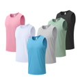 thumbnail image 2 of Chaleco de fitness para hombre, chaleco de verano para exteriores, para atletismo, maratón, entrenamiento, correr, chaleco de secado rápido de gran tamaño, 2 of 2