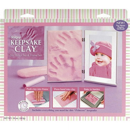 Sculpey Keepsake Clay Frame Set, Pink
