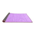 thumbnail image 2 of Ahgly Company Indoor Round Solid Purple Modern Area Rugs, 5' Round, 2 of 4