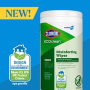 Cloroxsale CLO60605CT 8 x 7 Ecoclean Disinfecting Wipes, White