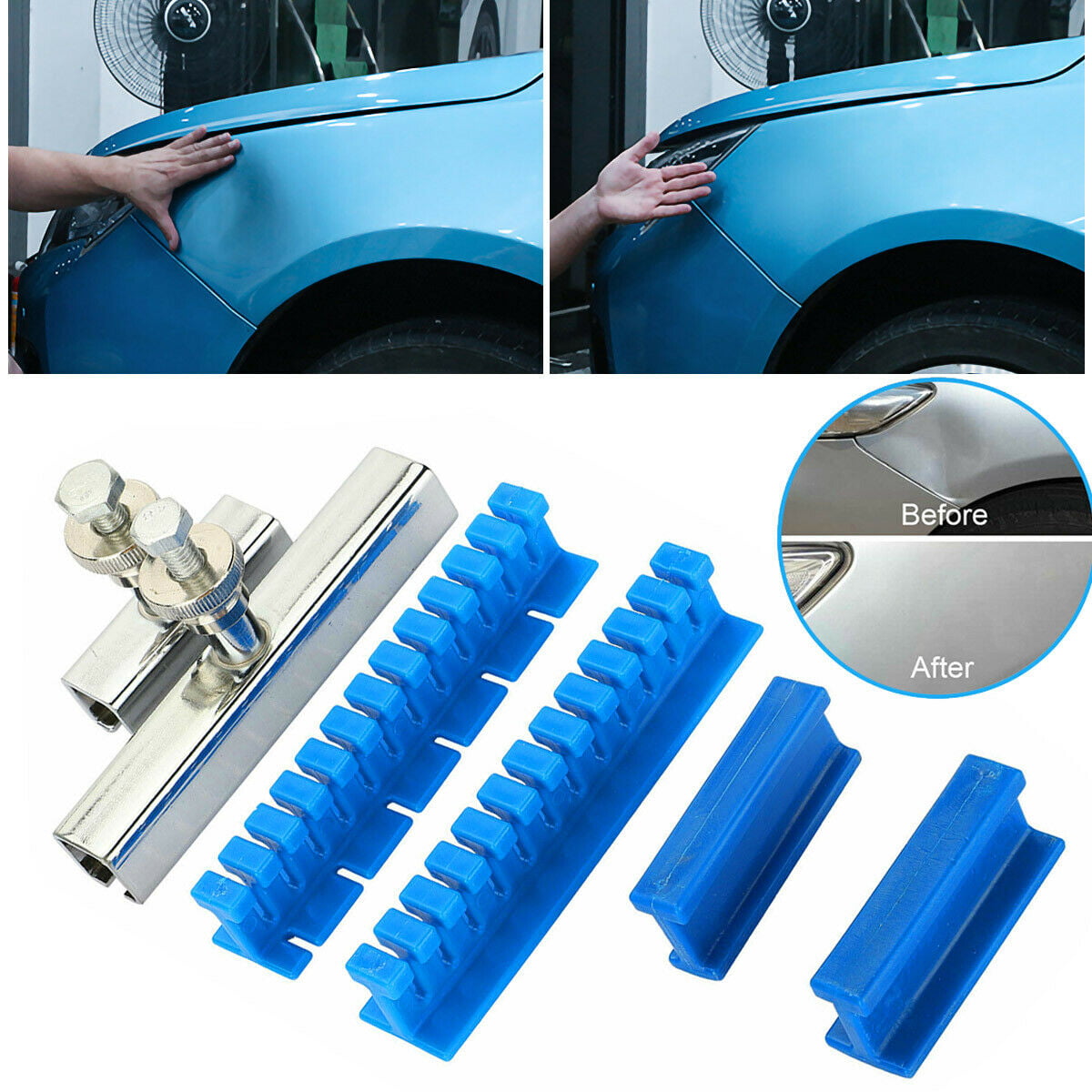 6PCS  Slide Hammer Tool Puller Lifter The Cars Paintless Dent Removal Repair 