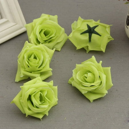 Bud Bouquet - 50 Pcs Fake Artificial Silk Rose Heads Flower Buds DIY Bouquet Home Wedding Craft Decor Supplies New