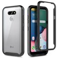 thumbnail image 4 of For LG Phoenix 5 Case, LG Aristo 5/K31/K31 Rebel L355DL/Tribute Monarch/LG K8X/Fortune 3/Risio 4 with Built-in Screen Protector, Nagebee Full-Body Protective Bumper Shockproof Case (Black), 4 of 5