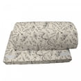 thumbnail image 4 of Flower Foot Rest, Hand Drawn Herbs Design Rocks Flowers and Leaves Sketch Style Bohemian Pattern, Non-Slip Backing Ergonomic Memory Foam Leg Support for Office, Cream and Brown, by Ambesonne, 4 of 5