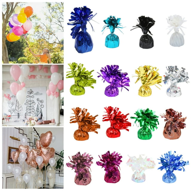 YAOMOBB Poids de Ballons de Fête Durables Réutilisables 6 Pcs Blocs de Ballons Enveloppés de Papier pour Mariage Ou Fête