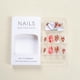 thumbnail image 5 of Uñas navideñas Uñas postizas de almendra medianas 24 piezas Diseño de uñas acrílicas con copos de nieve de Navidad para invierno Uñas postizas navideñas con pegamento para mujeres Niñas Manicura Decor, 5 of 5