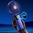 thumbnail image 3 of ¡Precios Más Bajos!, Ventilador plegable con pantalla digital, recargable por USB, de 5 velocidades, pequeño, portátil y de mano Akmoler, 3 of 8