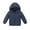 Navy, variant on Curuila Toddler Boys Girls Coats Long Sleeve Solid Hooded Zipper Jacket Mid-Length Outwear Black Size 5-6 Years