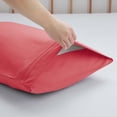 thumbnail image 3 of Nestl Pillow Cases, 1800 Series Luxury Soft Microfiber Queen/Standard Pillow Cases Set of 2 (20"x30"), Breathable & Easy Care Pillow Covers, Coral Pink, 3 of 6