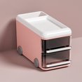 thumbnail image 4 of Kiskick Desk Drawer Organizer Desktop Storage Box Pull-out Drawer Capacity Cute Bus Shape Multifunctional Office Supplies Stationery Pencil Organizer, 4 of 8