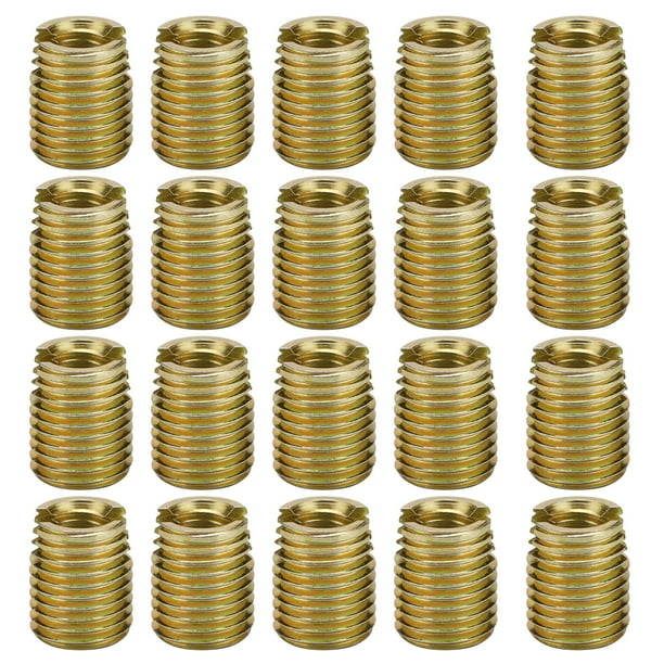 Inserto de rosca autorroscante, 20 piezas Inserto de reparación de rosca de acero al carbono 302 Inserto de rosca de tornillo Fiabilidad excepcional