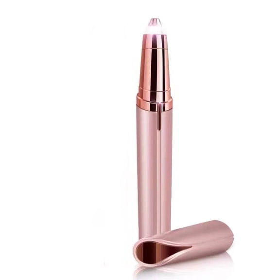 Eyebrow Hair Remover Electric Razor for Women with LED Light for Instant and Painless Hair Removal IPX6waterproof (rose gold)