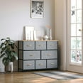 thumbnail image 5 of YYAo Dresser, Storage Fabric Dresser,8-Drawer Dresser, 3-Tier Fabric Chest Of Drawers, Storage Tower Organizer Unit, Light Gray, 5 of 7