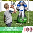 thumbnail image 4 of GoSports 4 ft Inflataman Football Challenge for Kids - Inflatable Receiver Touchdown Toss Game, 4 of 6