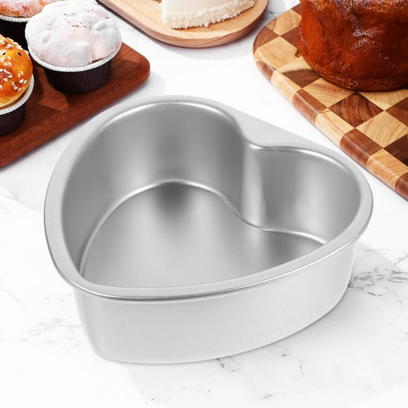 UPOUART 2Pcs Heart Shaped Cake Pans Baking Tool Aluminum Alloy for Everyday Home Baking