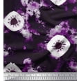 thumbnail image 1 of Soimoi Modal Satin Fabric Spider Tie-Dye Decor Fabric Printed Yard 42 Inch Wide, 1 of 3