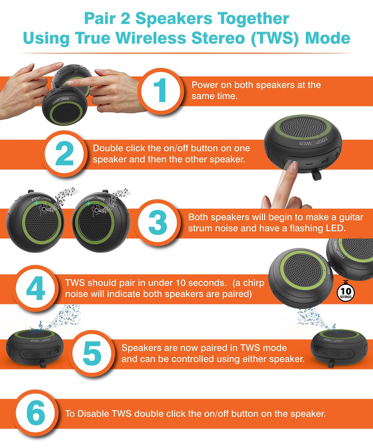 fospower bluetooth speaker