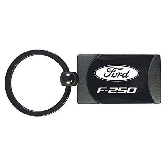 Ford F250 Two Tone Rectangular Gunmetal Key Chain Key-Ring Keychain