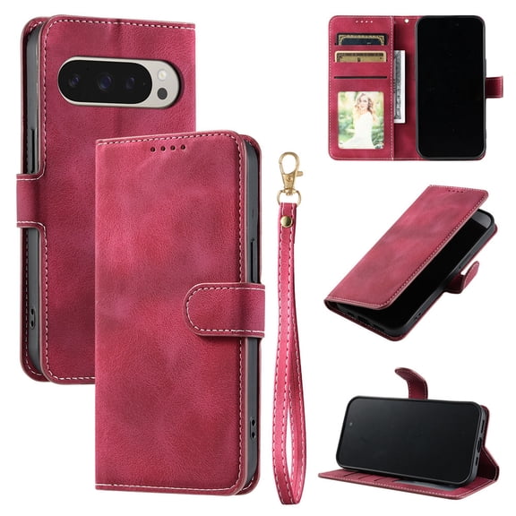 Wallet Leather Phone Case  For Google Pixel 9 Pro Pixel 9 Pro XL Magnetic Closure PU Leather Folio Flip Phone Cover For Google Pixel 8Pro 8A 7Pro 7A 6A Etc