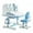 Blue, variant on Thehsnt Children's Desk and Chair Set with Bookshelf and Drawer, Adjustable Height & 50° Tilt Desktop for Home School Study