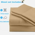 thumbnail image 4 of Universal Aft Berth 3 Piece 100% Egyptian Cotton 800TC The Best Boat V Berth Bedding Fits mattresses up to 12” Depth Durable & Easy Washable - Great Gift for Boaters ( Taupe ), 4 of 4