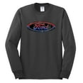 thumbnail image 2 of Red Blue and Black Ford Logo | Mens Cars and Trucks Long Sleeve T-Shirt, Charcoal, 3XL, 2 of 3