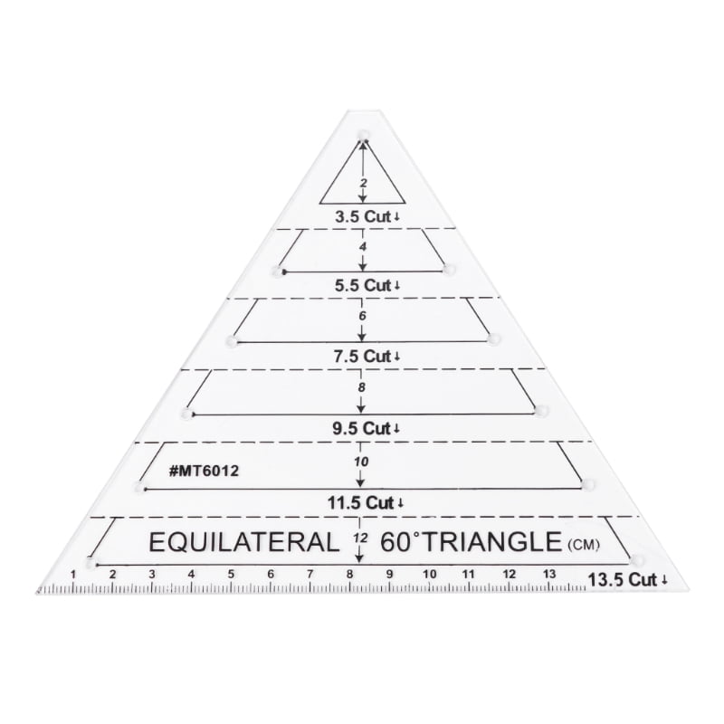 aooower 60 degree equilateral triangle quilting ruler measure beginner accessories for beginners starters clothes making supply walmart com