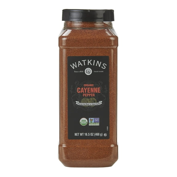 Watkins Gourmet Organic Spice Jar, Cayenne Pepper, 16.5 oz