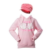 Breast Cancer Awareness Kit - Save Second Base Hoodie + Newsboy Cap - Small