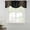 Black, variant on Leopard Print Tie Up Valance Curtains for Windows, Kitchen Curtains Window Treatments, Chic Abstract Black Brown Animals Texture Short Window Shades Valances for Bedroom Bathroom Cafe 42"x18"
