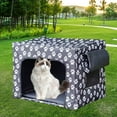 thumbnail image 6 of FITYLE Large Stray Cats Shelter Feral Cats Warm House Rainproof Windproof Easy to Assemble Comfortable Homeless Pet Tent Dog Kennels C, 6 of 9