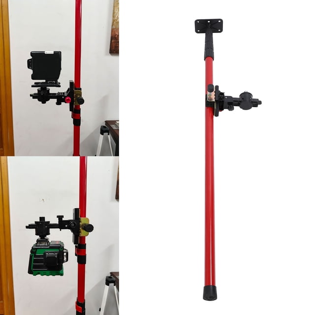 Level Telescopic Pole, Level Rod Thickened Tube 1.2-4m for Construction