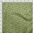 thumbnail image 4 of oneOone Rayon Yellow Fabric Abstract Floral Sewing Material Print Fabric By The Yard 56 Inch Wide-1ra, 4 of 5
