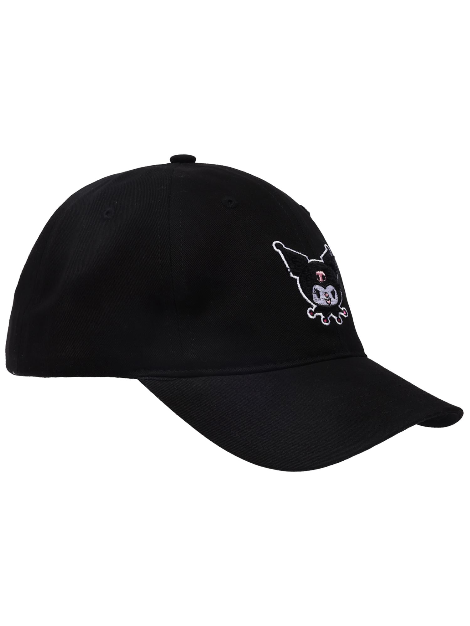 Kuromi Chenille Patch "Dad" Cap, Black, One Size Fits Most