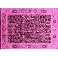 thumbnail image 1 of Ahgly Company Indoor Rectangle Oriental Pink Industrial Area Rugs, 8' x 12', 1 of 4