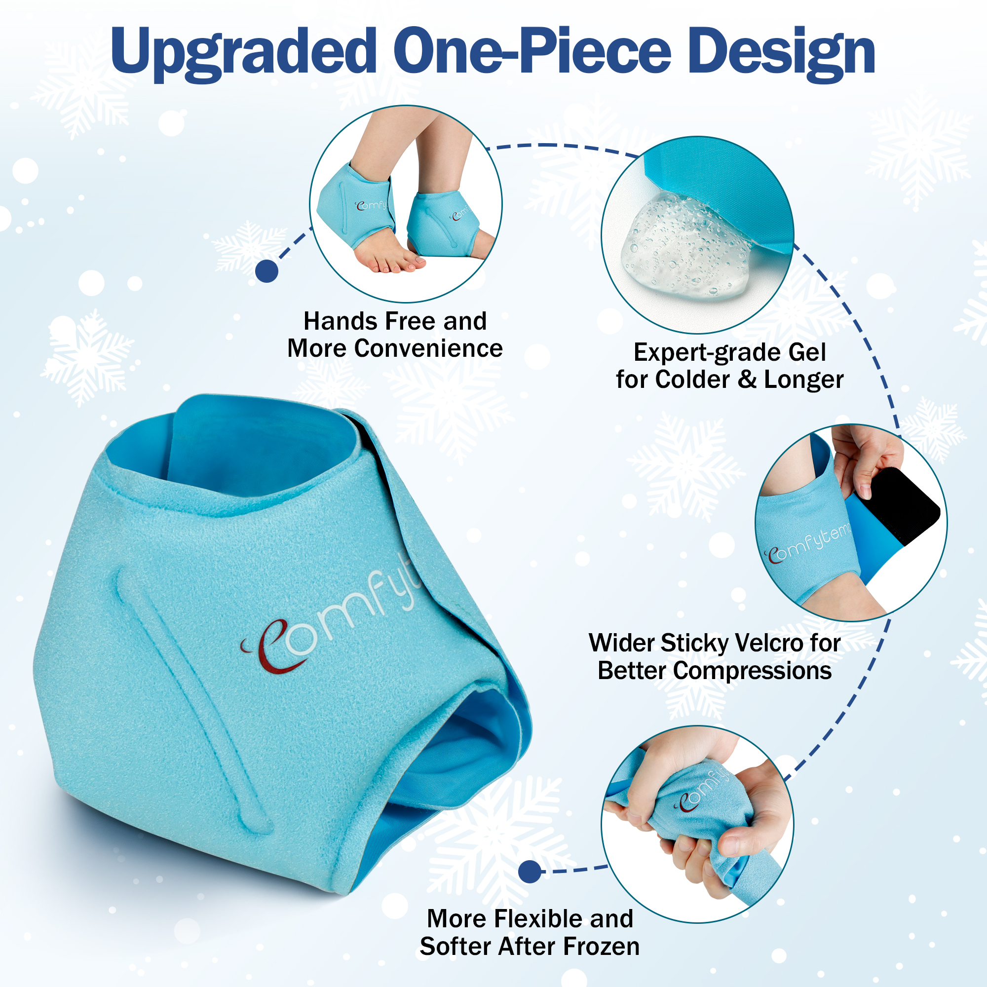 Comfytemp Ankle Ice Pack Wrap - 2 Pack photo 3