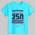 thumbnail image 4 of UngA 250th Anniversary Shirts Boys Girls American Flag Shirts 4th of July T-Shirt Toddler Kids Cotton Patriotic Tops Tee Independence Clothes (5-6 Years,Sky Blue), 4 of 5