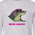 thumbnail image 4 of Inktastic Gator Country Sunny Gator in Pink Sunglasses Long Sleeve Youth T-Shirt, 4 of 5