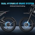 thumbnail image 6 of Arkveld APEX1 Electric Dirt Bike for Adults，2000W motor (Peak-3000W) 25" Fat Tire Off-Road Bike 80Miles 40MPH for Mountain Snow - 48V 32AH Battery Powered,UL2849, 6 of 7