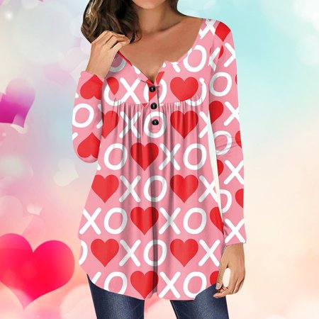 

TIANEK Fashion Print Long Sleeve Comfortable Breathable Round-Neck Scrub Tops Reduced