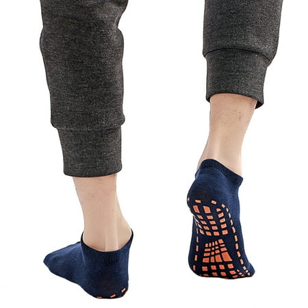 

LHMSGG 2Pcs Socks Short Anti-slip Cotton Sweat Absorption Sports Supplies for Trampoline