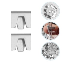 LOLIPPYY 50Pcs Metal Wire Cage Clips Plated Silver for Bird Rabbit and Reptile Cage Building