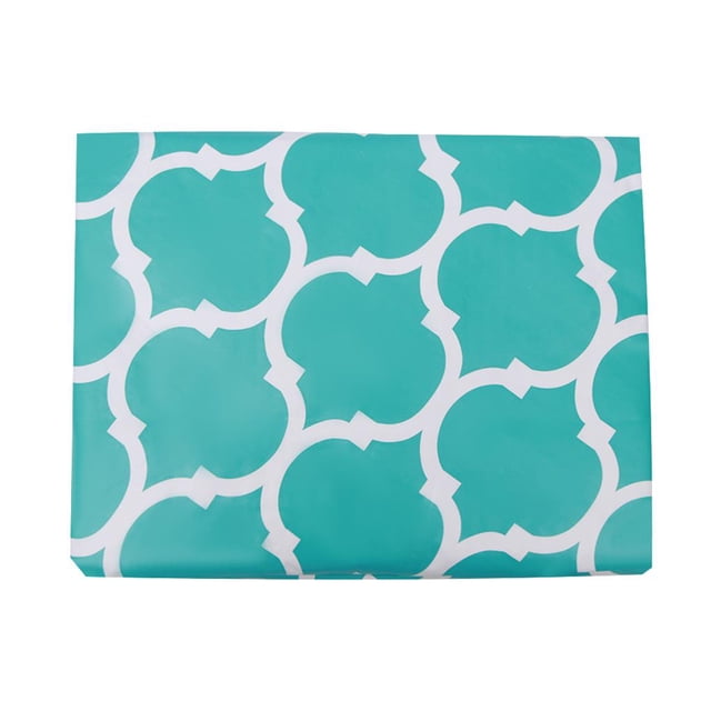 Cubierta de franela Yuarrent Protector de escritorio Mantel con borde Gris Azul Marmoleado 95-110 cm