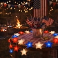 thumbnail image 5 of Portable Battery Operated Red White Blue Star String Lights, Festive Tabletop and Desk Decor for Independence Day and Christmas, Warm LED Lights for Creating Cozy Holiday Atmosphere at Home, 5 of 6