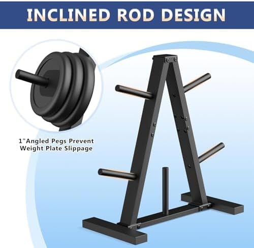 Weight Plate Rack, Weight Tree, 1-Inch Home Gym Storage Stand, Holds 300 lbs$$Sport & Recreation Other