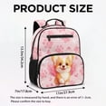 thumbnail image 7 of Jeiento Cute Corgi 13.5 Inch Toddler Backpack, Polyester Preschool School Bag with Front Zipper Pockets, Lightweight Bookbag for Boys Girls Daycare Outdoor Activities, Pink, 7 of 7