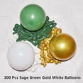 thumbnail image 2 of 300 Pack Sage Green Gold and White Balloons 5 Inch Latex Green White Metallic Gold Bulk Small Balloon Arch Garland Kit for Birthday Wedding Bridal Baby Shower Supplies Graduation Party Decorations, 2 of 5