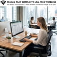 thumbnail image 3 of SANPTENT Wireless Keyboard and Mouse Combo, 104 Full Size Keyboard, 2.4GHz Portable for Windows, Mac Os, Desktop, PC, Laptop, Black, 3 of 7