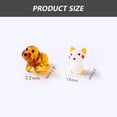 thumbnail image 2 of Figura de vidrio de 2 piezas, perro, hecha a mano, mini figura de animal de vidrio soplado, decoración artística de Art Glass, 2 of 5